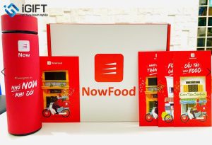 Gift Set Lì Xì - Thiệp Tết - Bình Giữ Nhiệt - Sổ Tay In Logo Now