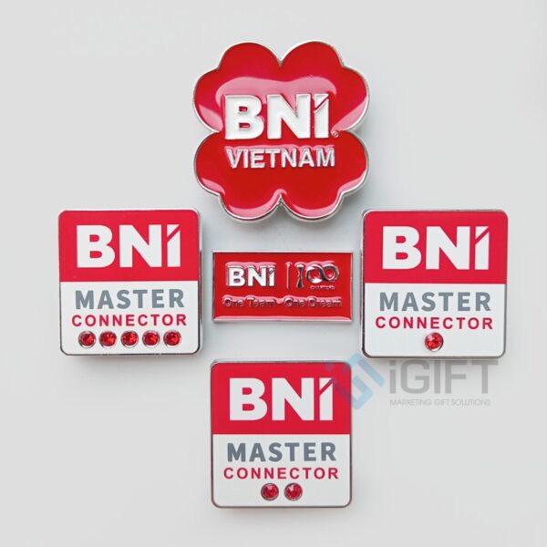 Huy hiệu cài áo logo BNI