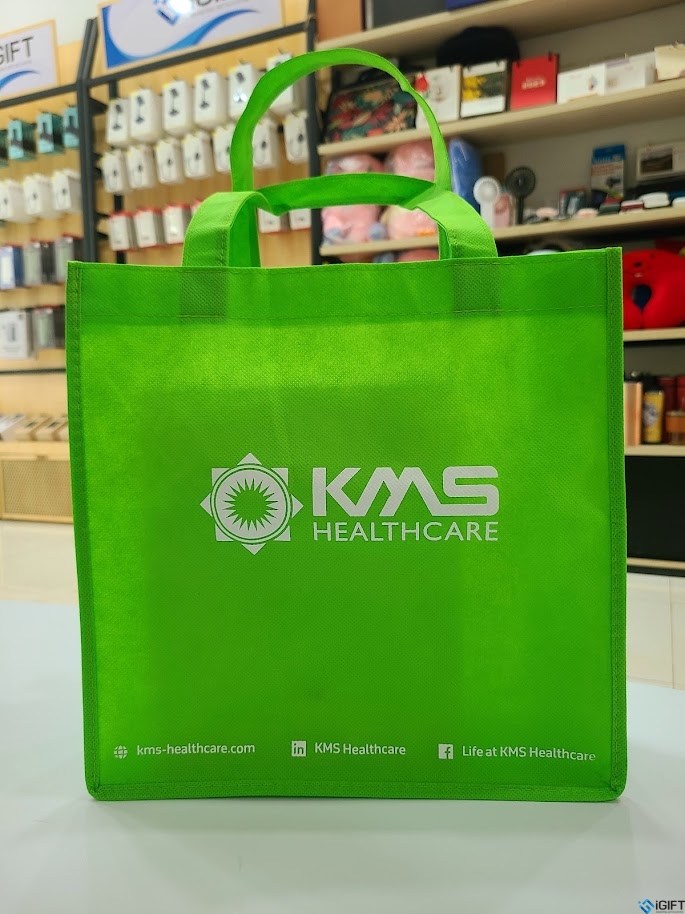 Túi vải không dệt in logo KMS Quà tặng công nghệ doanh nghiệp
