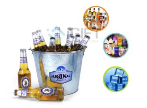 Xô đá in logo theo yêu cầu IG02