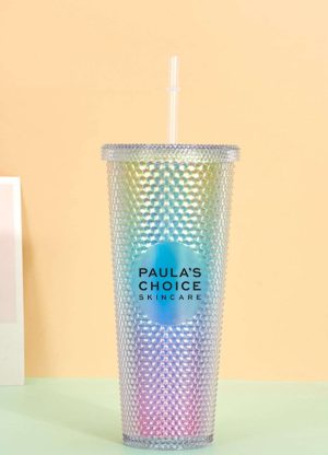 Ly nước vân kim cương 710ml in logo Paula's Choice
