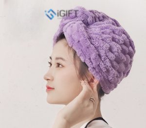 Khăn cuốn mau khô tóc - Logo in theo yêu cầu