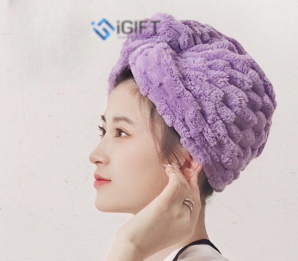 Khăn cuốn mau khô tóc - Logo in theo yêu cầu