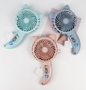 Quạt bóp tay FIG03 in logo 3 Quạt bóp tay FIG03 in logo Quà tặng công nghệ doanh nghiệp
