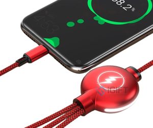 Dây sạc 3 in 1 logo phát sáng. Mua ở đâu chất lượng Quà tặng công nghệ doanh nghiệp