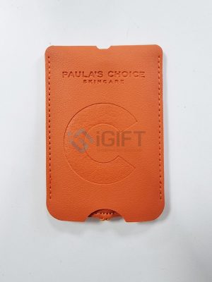Tag hành lý da dập logo Paula’s Choice
