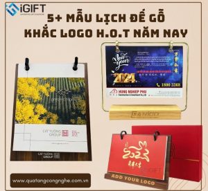 5+ Mẫu lịch để bàn đế gỗ HOT nhất năm nay Quà tặng công nghệ doanh nghiệp