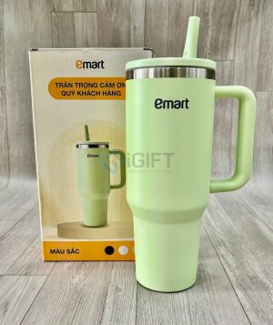 Ly giữ nhiệt 1200ml inox 304 in logo Emart