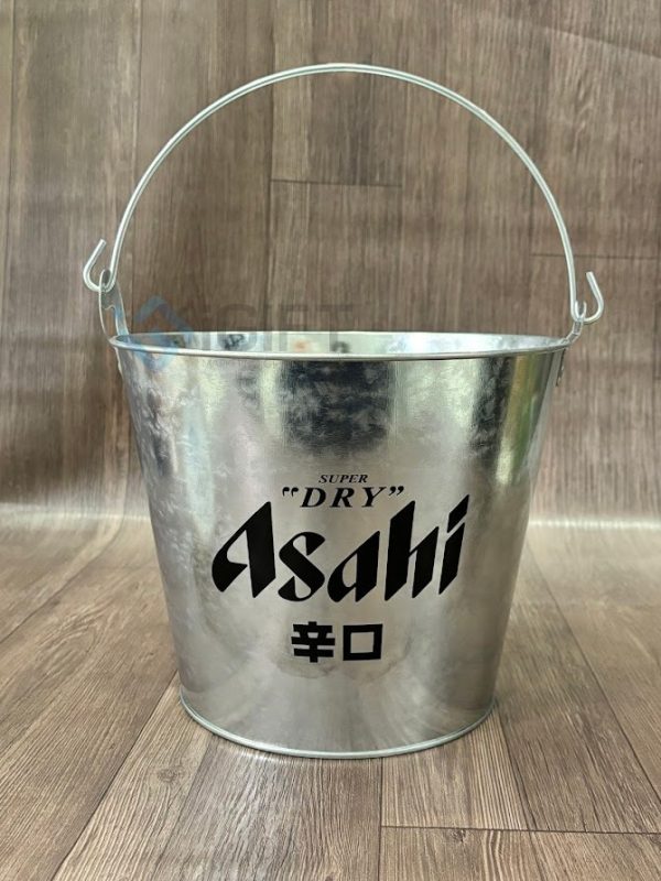 Xô đá in logo theo yêu cầu Bia Asahi