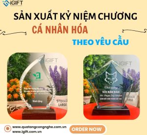 Sản xuất Kỷ niệm chương cá nhân hóa theo yêu cầu tại Hà Nội và HCM Quà tặng công nghệ doanh nghiệp