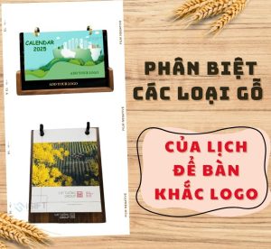 Phân biệt các loại gỗ thường được dùng làm đế lịch | Lịch để bàn khắc logo Quà tặng công nghệ doanh nghiệp