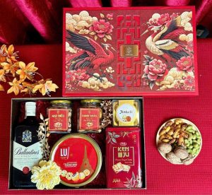 Set quà Tết Rượu vang sang trọng - In logo theo yêu cầu - SQ01