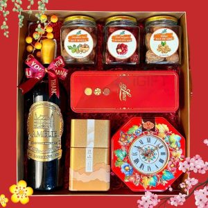 Set quà Tết Rượu Hạt - In logo theo yêu cầu - SQ03