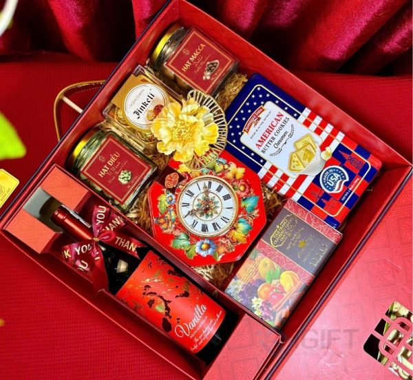 Set quà Tết sang trọng - In logo theo yêu cầu - SQ02