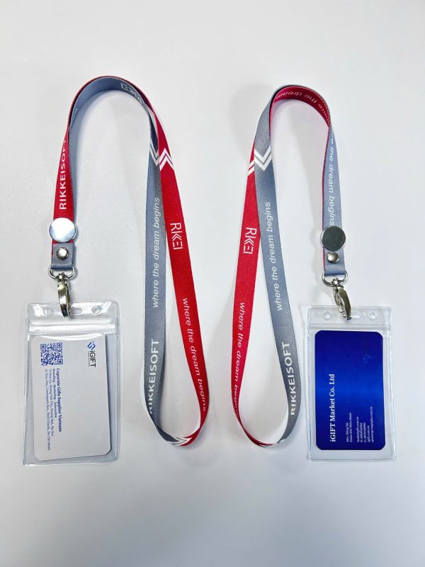 Bộ dây đeo và bao đựng thẻ nhân viên - In logo Rikkei
