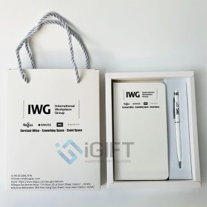 Set sổ bút quà tặng - In Logo IWG