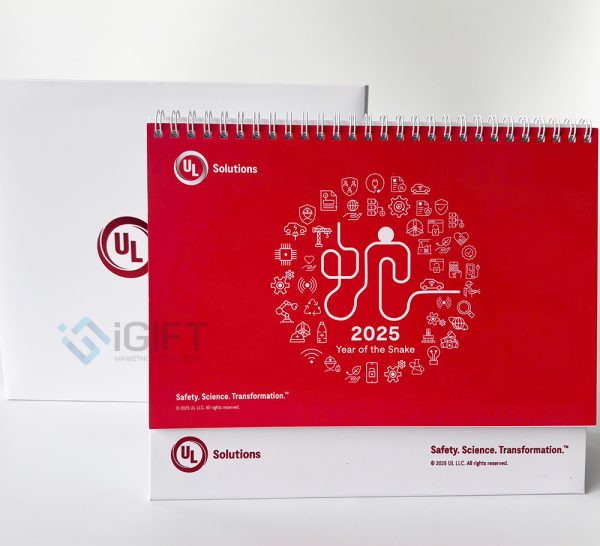 Lịch giấy chữ A in logo UL Solution