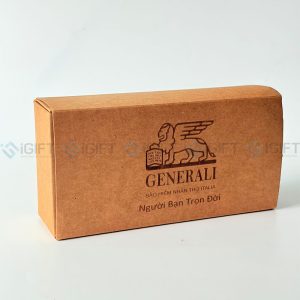 Hộp kraft quà tặng - Khắc logo theo yêu cầu