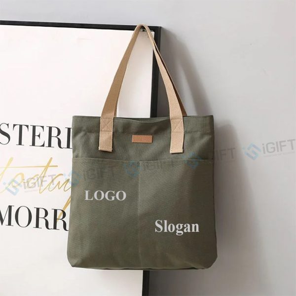 Túi vải bố (canvas) may, in logo theo yêu cầu