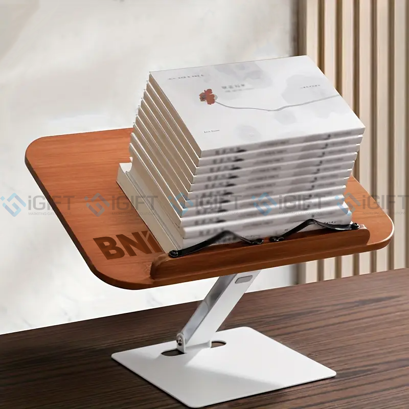Giá đỡ tre cho laptop thân thiện môi trường in khắc theo yêu cầu Quà tặng công nghệ doanh nghiệp