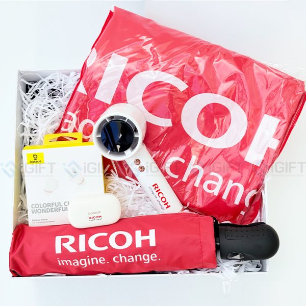 Bộ quà tặng nhân viên - In logo công ty RICOH