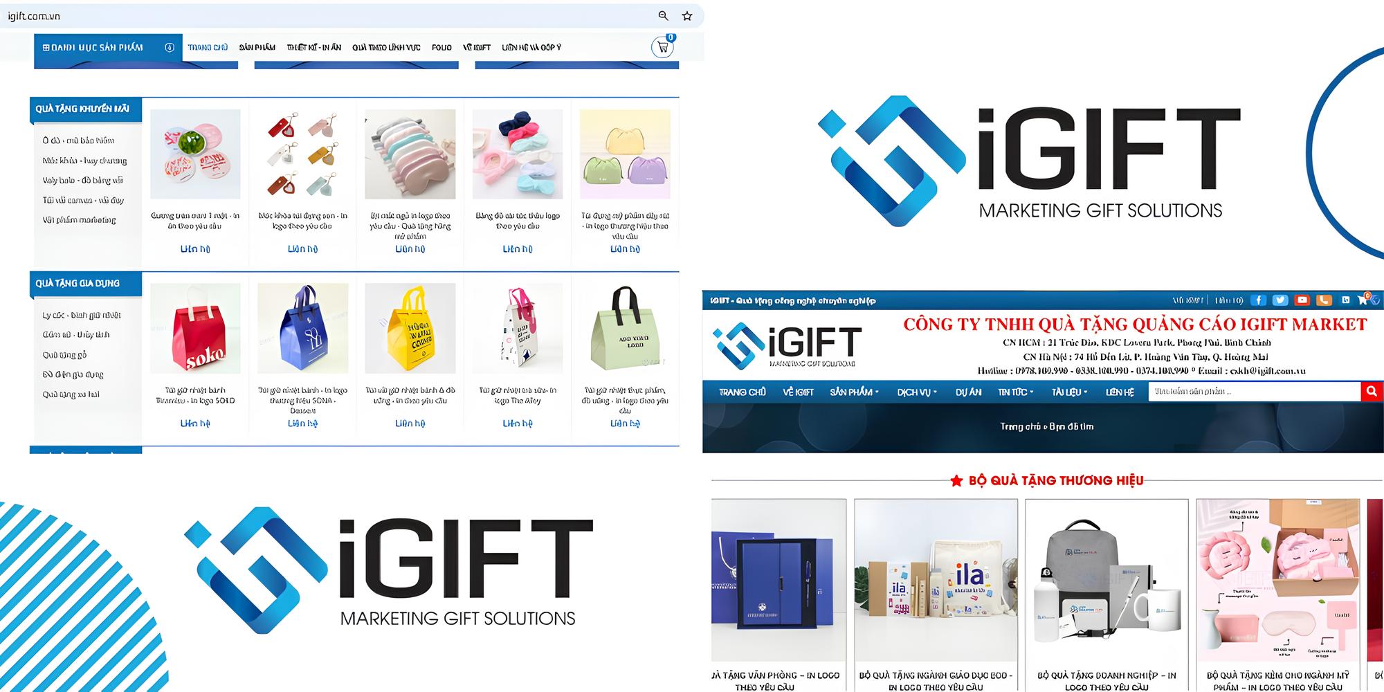 Bộ nhận diện thương hiệu iGIFT và cách mà khách hàng tiếp cận iGIFT Quà tặng công nghệ doanh nghiệp