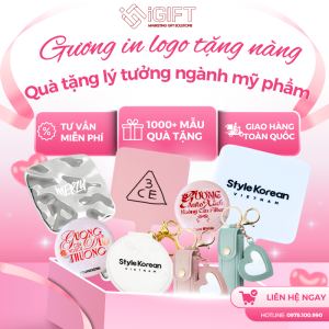 5+ Mẫu Gương In Logo – Quà Tặng Nhỏ Xinh Chinh Phục Mọi Tín Đồ Mỹ Phẩm Quà tặng công nghệ doanh nghiệp
