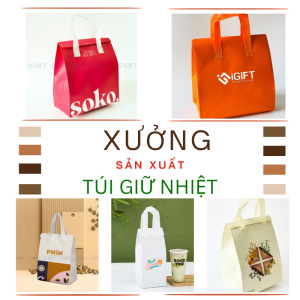 Túi giữ nhiệt in logo – Lợi thế sản xuất trực tiếp tại xưởng iGIFT Quà tặng công nghệ doanh nghiệp