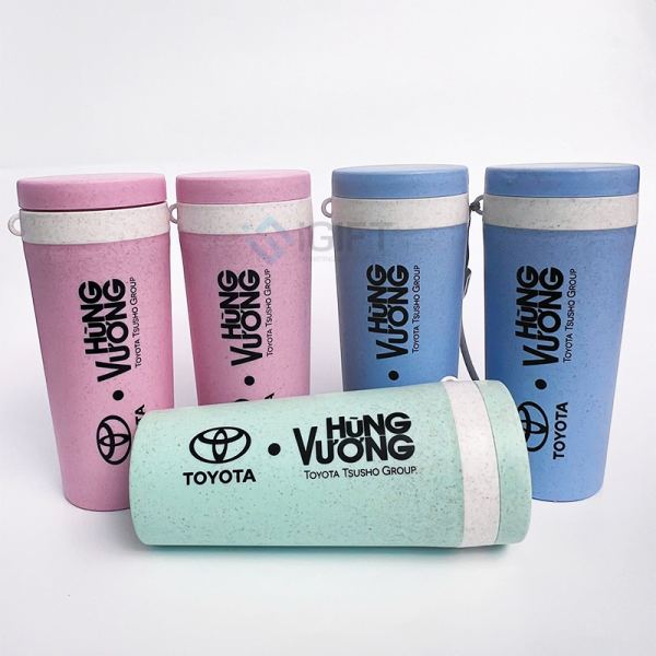 Bình nước lúa mạch - In ấn logo Toyota Hùng Vương 