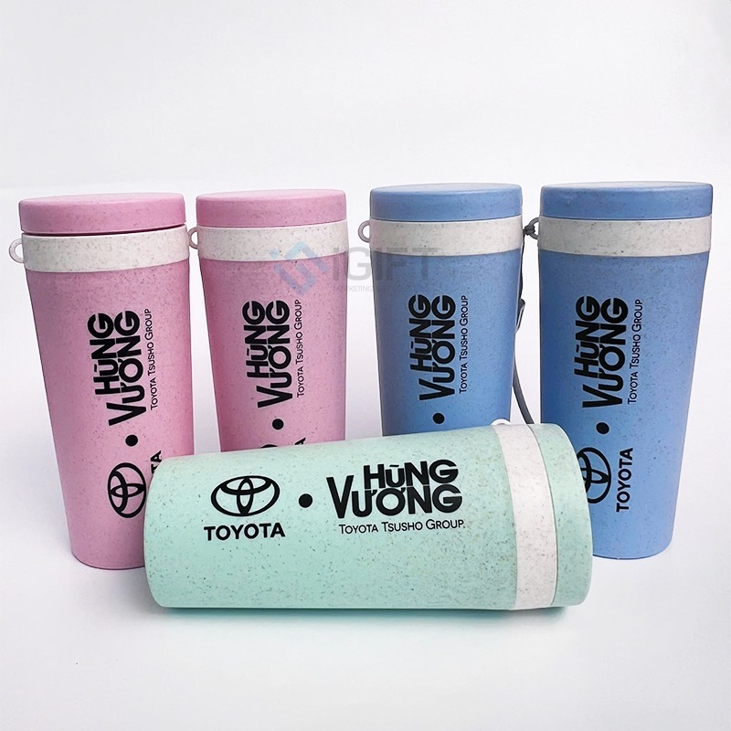 Bình nước lúa mạch - In ấn logo Toyota Hùng Vương 2 Bình nước lúa mạch - In ấn logo Toyota Hùng Vương Quà tặng công nghệ doanh nghiệp
