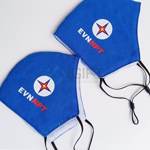 Khẩu trang quà tặng - In ấn logo EVN