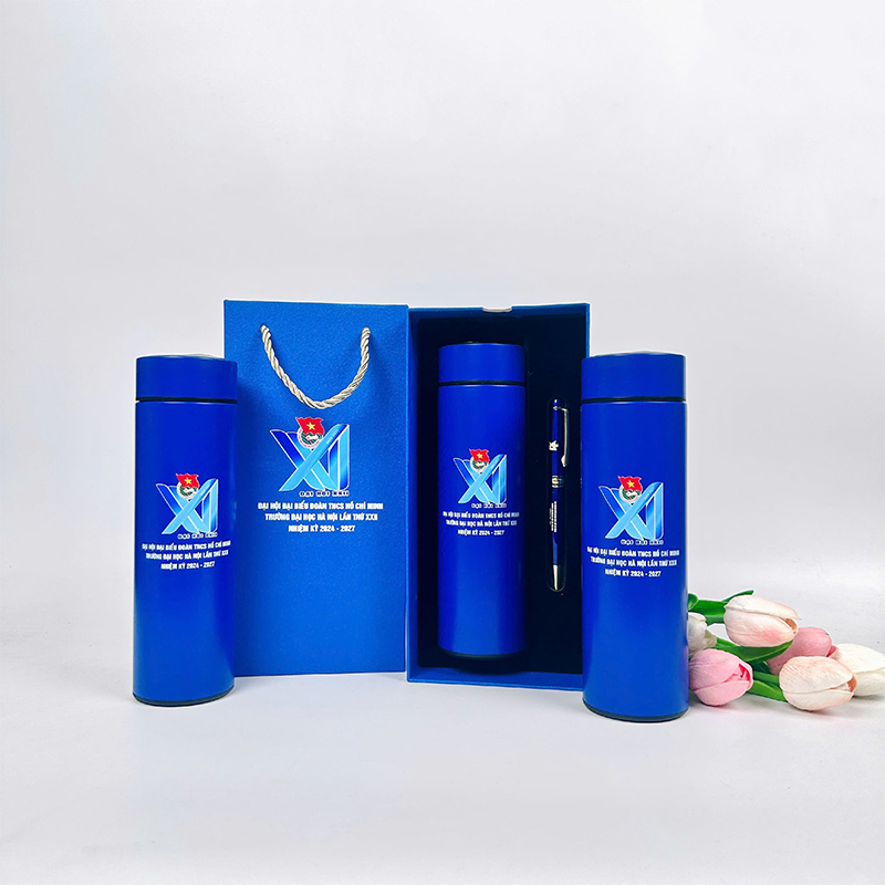 Nhận làm bình giữ nhiệt theo yêu cầu – In logo, hình ảnh riêng cho doanh nghiệp Quà tặng công nghệ doanh nghiệp