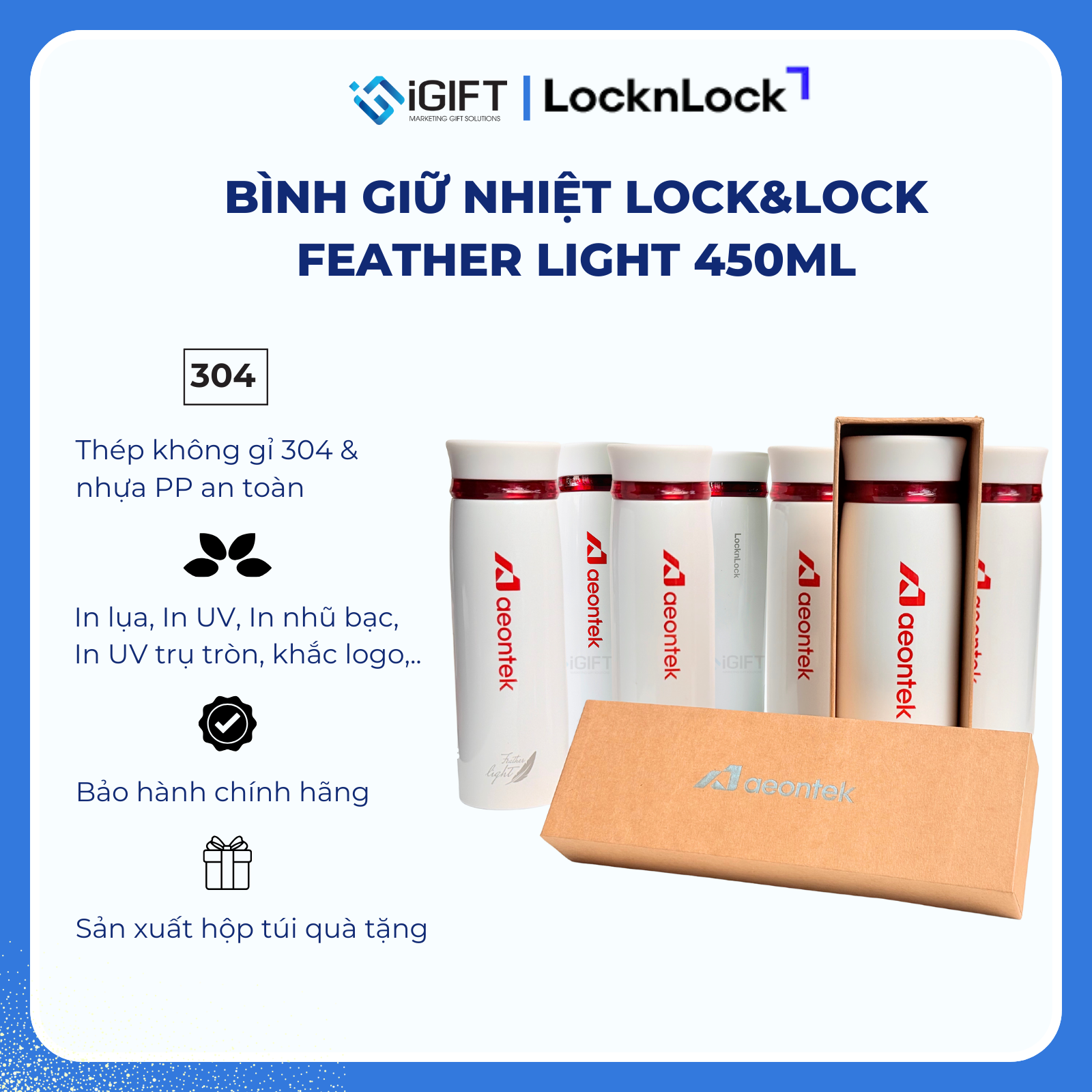 Công nghệ in logo nào bền đẹp trên bình Lock&Lock cho doanh nghiệp? Quà tặng công nghệ doanh nghiệp