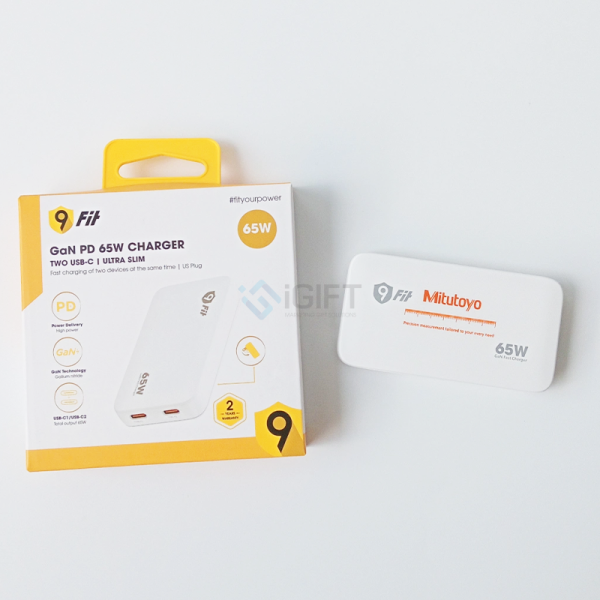 Sạc 9FIT Slim PD 65W 2C GaN - in theo yêu cầu