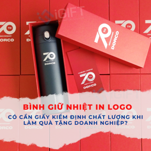Bình giữ nhiệt in logo – Có cần giấy kiểm định chất lượng khi làm quà tặng doanh nghiệp? Quà tặng công nghệ doanh nghiệp