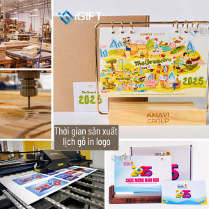 Thời gian sản xuất lịch gỗ in logo – Lưu ý quan trọng cho doanh nghiệp Quà tặng công nghệ doanh nghiệp