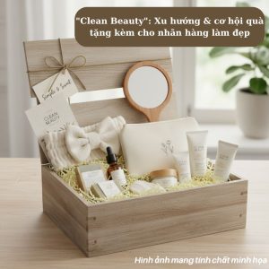 "Clean Beauty": Xu hướng & cơ hội quà tặng kèm cho nhãn hàng làm đẹp Quà tặng công nghệ doanh nghiệp