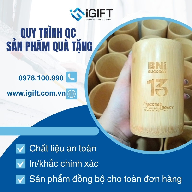 Quy Trình QC Nghiêm Ngặt Cho Dự Án Sản Xuất Quà Tặng Số Lượng Lớn B2B Tại iGIFT Quà tặng công nghệ doanh nghiệp