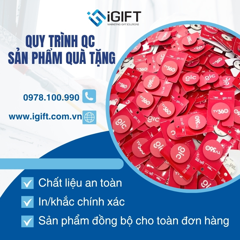 Quy Trình QC Nghiêm Ngặt Cho Dự Án Sản Xuất Quà Tặng Số Lượng Lớn B2B Tại iGIFT Quà tặng công nghệ doanh nghiệp