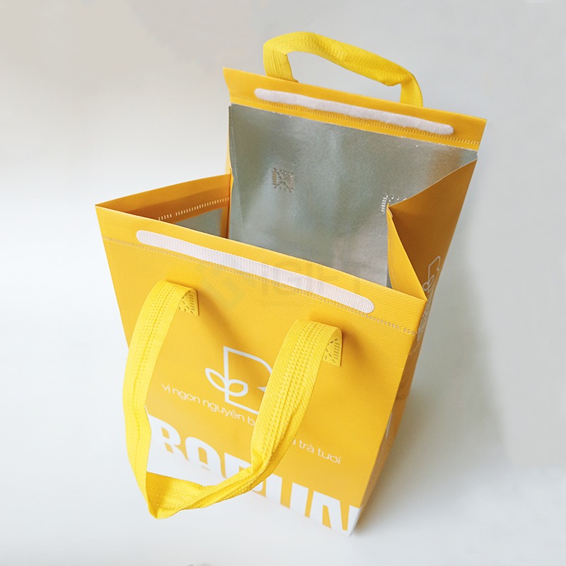 Túi giữ nhiệt trà sữa - In logo THE BAPUN Quà tặng công nghệ doanh nghiệp