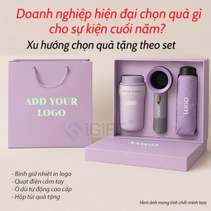 Doanh nghiệp hiện đại chọn quà gì cho sự kiện cuối năm? Xu hướng chọn quà tặng theo set Quà tặng công nghệ doanh nghiệp
