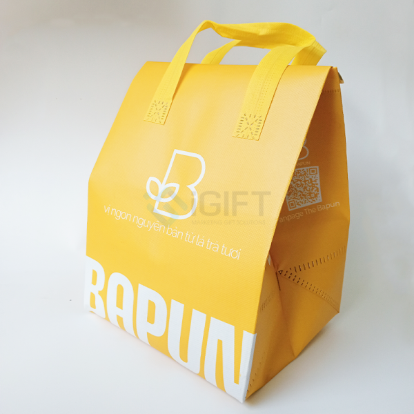 Túi giữ nhiệt trà sữa - In logo THE BAPUN