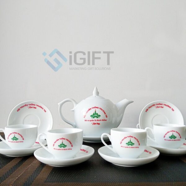 Bộ ấm tách trà - In logo theo yêu cầu