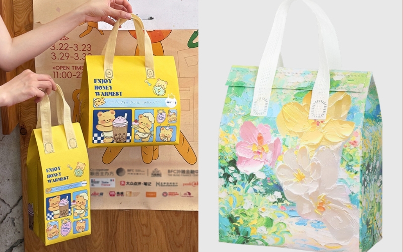 Sản xuất túi giữ nhiệt in logo tại xưởng | Tiến độ nhanh chóng 1 Sản xuất túi giữ nhiệt in logo tại xưởng | Tiến độ nhanh chóng Quà tặng công nghệ doanh nghiệp