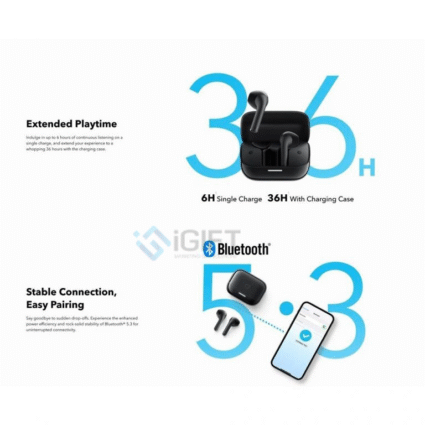 Tai nghe Bluetooth True Wireless Anker Soundcore K20i - In logo theo yêu cầu Quà tặng công nghệ doanh nghiệp