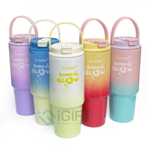 Bình giữ nhiệt in logo Dr.Pong 900ML Quà tặng công nghệ doanh nghiệp