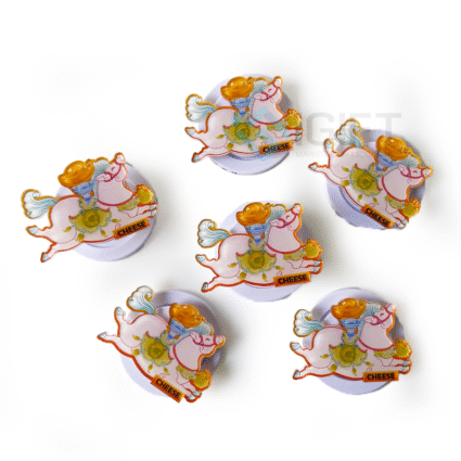 Popsocket nam châm in theo thiết kế Cheese Coffee Quà tặng công nghệ doanh nghiệp