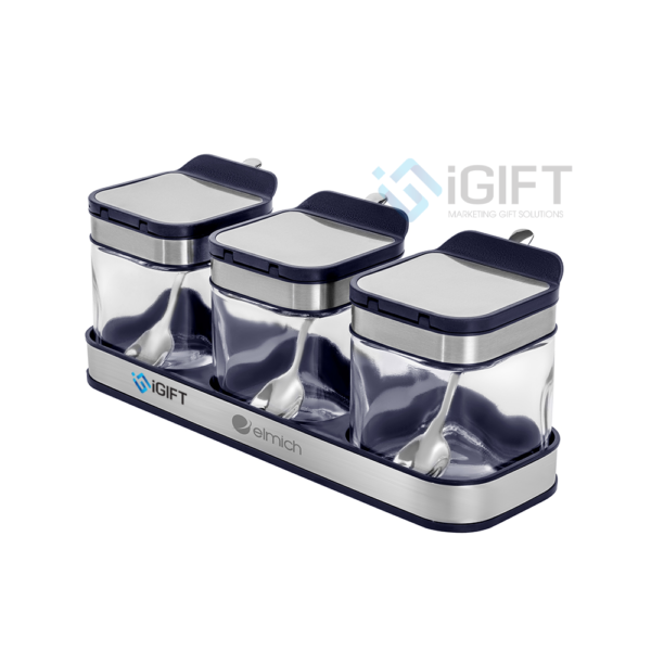 Bộ 3 lọ đựng gia vị EL1280 - In logo theo yêu cầu