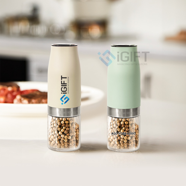 Lọ xay tiêu chạy pin PME9309AW - In logo theo yêu cầu