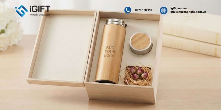 Bình giữ nhiệt vỏ tre khắc tên, logo theo yêu cầu - Quà tặng doanh nghiệp xanh 3 binh-giu-nhiet-vo-tre-theo-yeu-cau-tai-igift